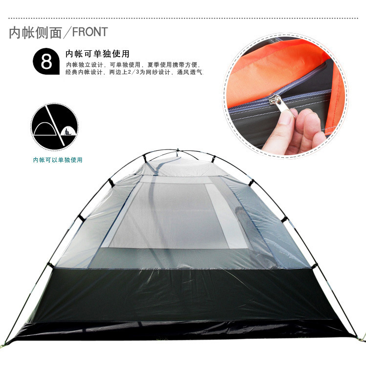 Cheap Goat Tents LOOKO 2022 New Outdoor Supplies Rainstorm Camping Tent 3 4 People Build Double Layer Family Travel Tent   